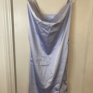 Satin Lilac Mini Dress